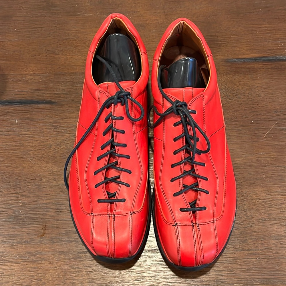 Men’s shoes new Donald Pliner Italian Leather Red Vachetta